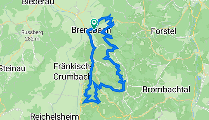 Mountainbike-Rundstrecke Wersau BW1