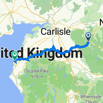 1 Force Cottages, Station Road, Alston to Borough Park, Workington