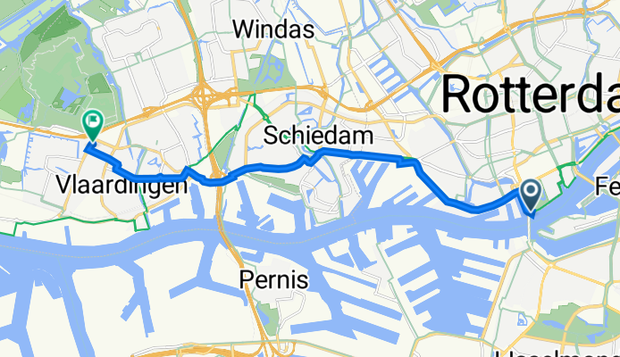 Parkkade 30, Rotterdam to Floreslaan 142, Vlaardingen