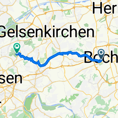 An der Jahrhunderthalle 1, Bochum nach Gelsenkirchener Straße 181, Essen