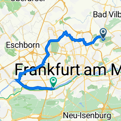 Auf dem Lohr 11, Frankfurt am Main nach Gutleutstraße 391, Frankfurt am Main
