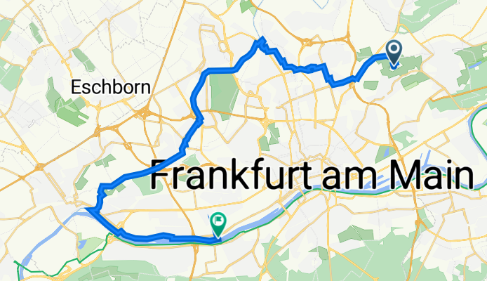 Auf dem Lohr 11, Frankfurt am Main nach Gutleutstraße 391, Frankfurt am Main