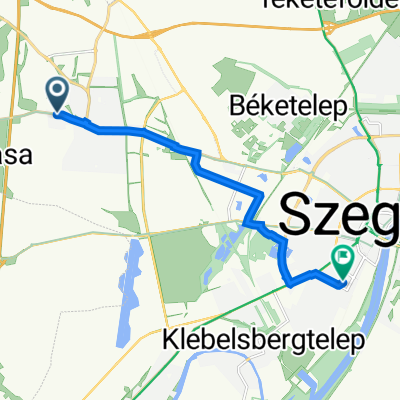 Széksósi út 55., Kiskundorozsma to Apáca utca 24., Szeged