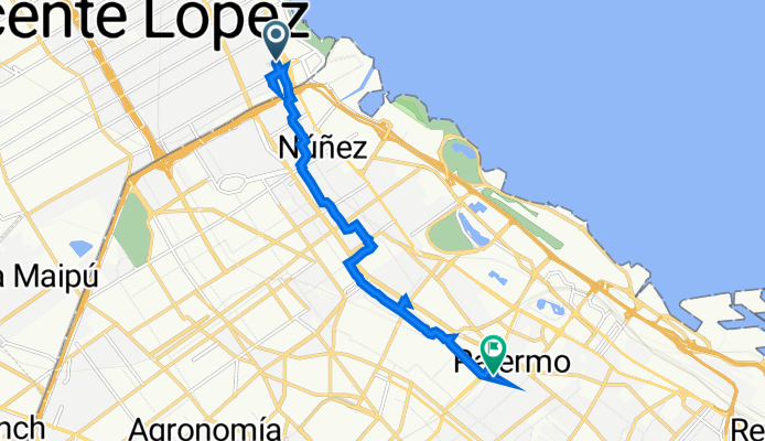 Saturnino Segurola 458, Vicente López to Godoy Cruz 2369, Buenos Aires