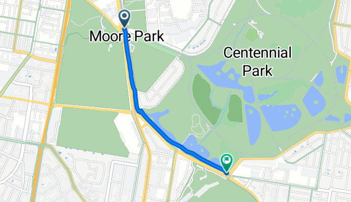 Cleveland Street, Moore Park to Alison Road 2, Centennial Park