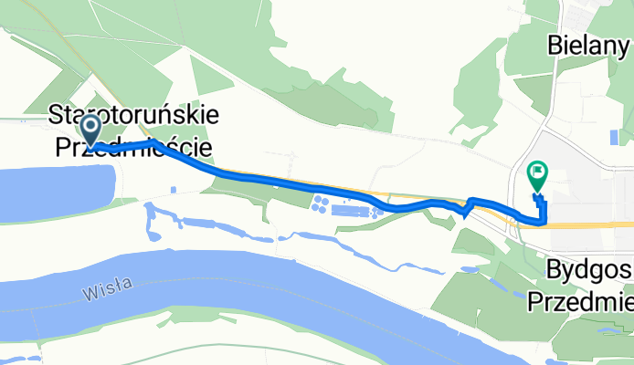 Droga Starotoruńska 3, Toruń do Juliana Fałata, Toruń