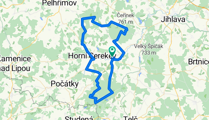 Batelov - Čeřínek - Křemešník - Javořice - Batelov