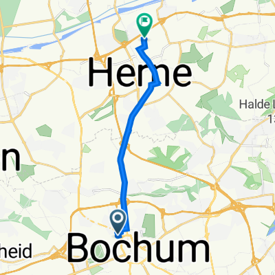 Fahrendeller Straße 27, Bochum nach Roonstraße 28, Herne