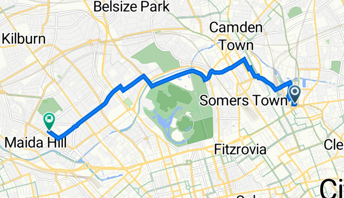 Camden, London to 170 Rayne House, Delaware Road, London