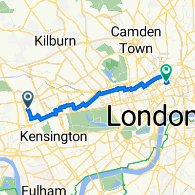 2 Bramley Road, London to 15 Guilford St, London