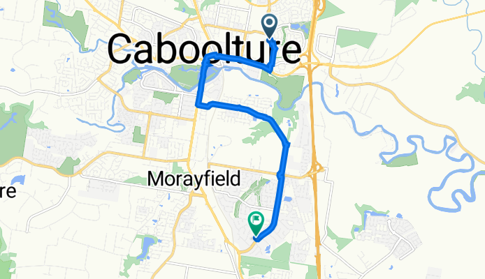 65 Mewett St, Caboolture East to 1 Parer Cr, Morayfield