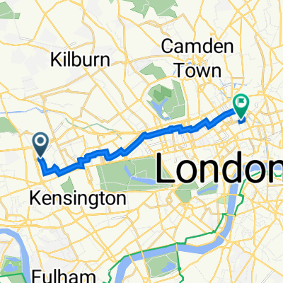 2 Bramley Road, London to 15 Guilford St, London