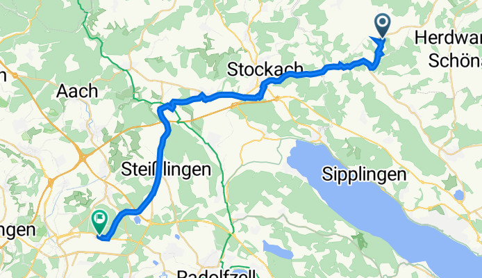 Am Josenberg 16, Hohenfels nach Radolfzeller Straße 51, Singen (Hohentwiel)