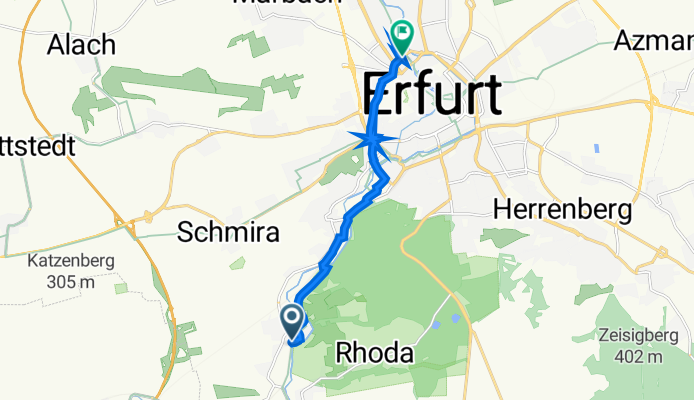 Bischleben-Stedten, Erfurt nach Auenstraße 13, Erfurt