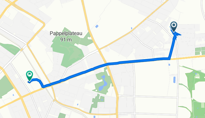 Genslerstraße 17B, Berlin to Paul-Heyse-Straße 26, Berlin