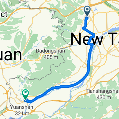 仁愛路100巷26號, 泰山區 to 重慶街62–82號, 鶯歌區