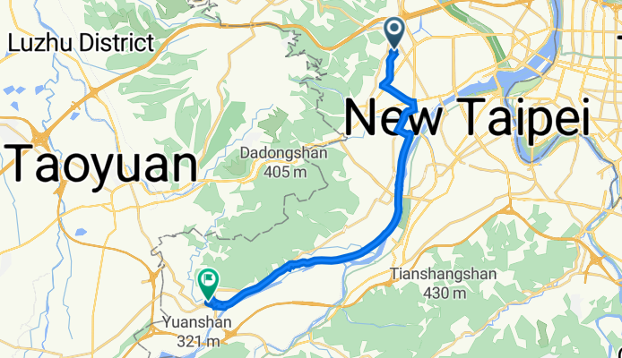 仁愛路100巷26號, 泰山區 to 重慶街62–82號, 鶯歌區