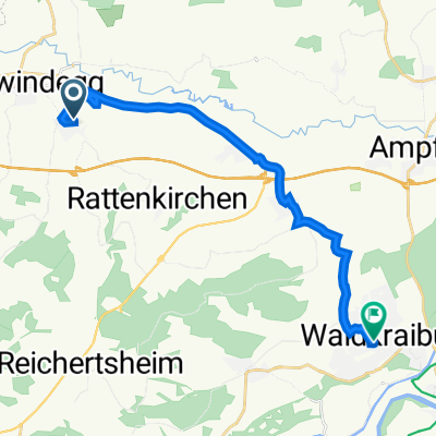 Hohenthanner Straße 22A, Obertaufkirchen nach Graslitzer Straße 1D, Waldkraiburg