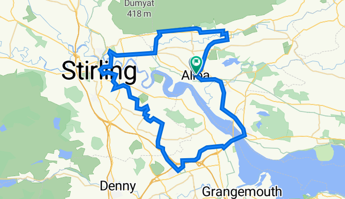 Alloa via Tillicoultry and Stirling
