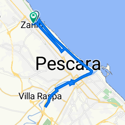 Da Viale della Riviera 343, Pescara a Via Martiri di Cefalonia 6, Pescara