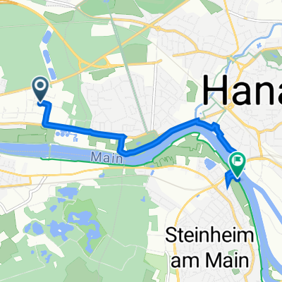 Otto-Hahn-Straße 4, Maintal nach Hanau
