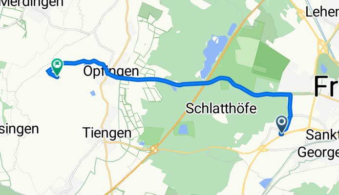 Bötzinger Straße 35, Freiburg im Breisgau to Südwest, Freiburg im Breisgau