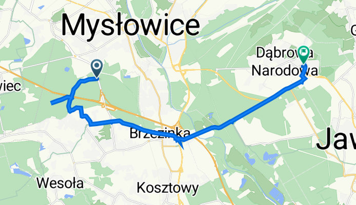 Partyzantów, Mysłowice do Klonowa 6, Jaworzno