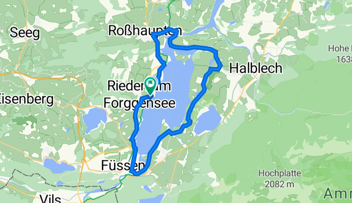 Bachtalstraße 8C, Rieden am Forggensee nach Bachtalstraße 6, Rieden am Forggensee