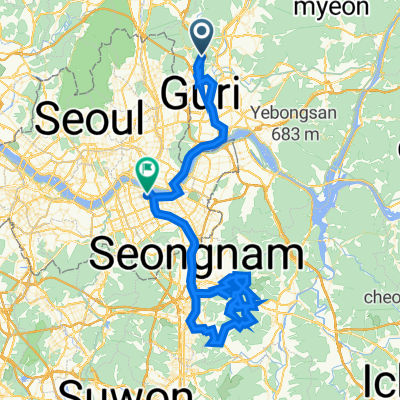 별내면 509-2, 남양주시 to 삼성1동 111-3