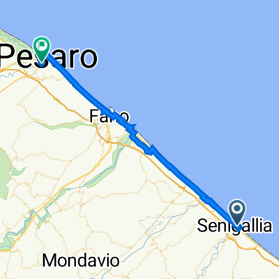 Da Senigallia a Viale della Liberazione 291, Pesaro