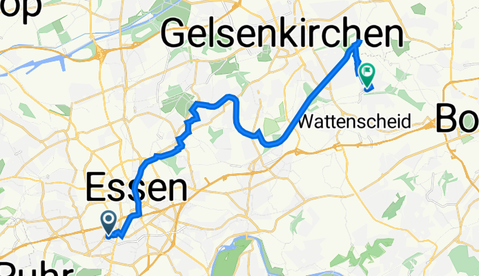 Mörikestraße 31, Essen nach K11 30, Bochum