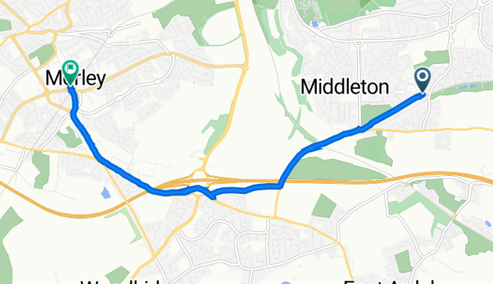 140 Throstle Ter, Leeds to 110-112 Queen St, Leeds