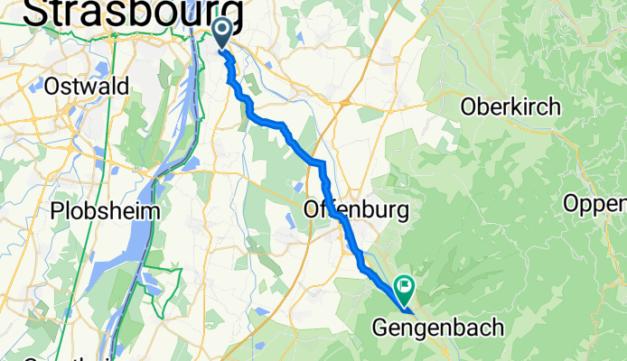 Friedhofstrasse 110, Kehl nach Auf dem Grün 1, Berghaupten