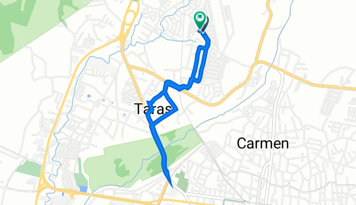 Ruta desde Transversal 18, Cartago