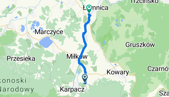 Władysława Sikorskiego 176, Podgórzyn do Karkonoska 69B, Łomnica