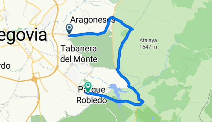 Carretera de Trescasas, 86–98, San Cristóbal de Segovia a Calle la Granja, 6, Palazuelos de Eresma