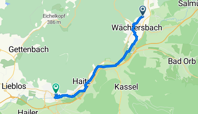 Hohe Wacht 15, Wächtersbach nach Untermarkt 18, Gelnhausen