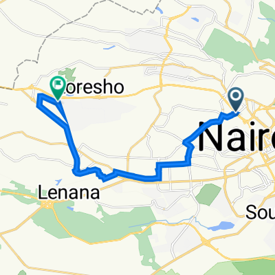 Chiromo Stage, Nairobi to PPMJ+FQR, Nairobi