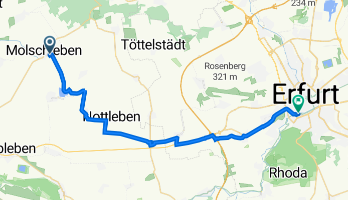 Hirtentor 31, Molschleben to Kartäuserstraße 42, Erfurt