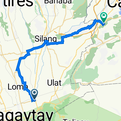 Maitim 2nd East, Tagaytay City to United Boulevard, Santa Rosa City