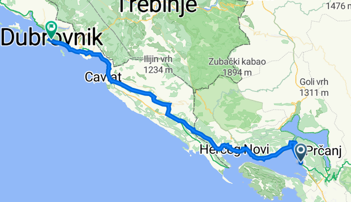Day 14 Dubrovnik to Tivat EV8