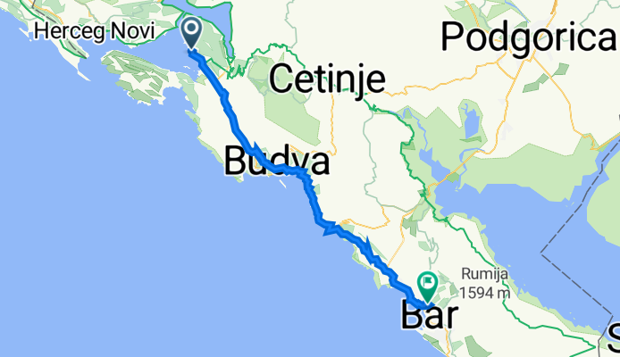 Day 15 Tivat to Susanj EV8
