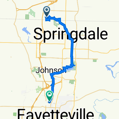 3303 N 40th St, Springdale to 1761 N Chestnut Ave, Fayetteville