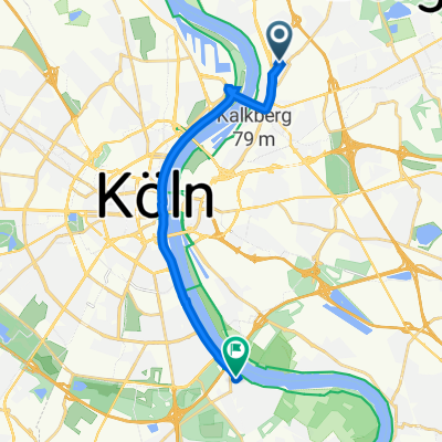 Hacketäuerstraße 31, Köln nach Hauptstraße 44, Köln