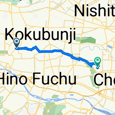38-9, Takamatsucho 2-Chōme, Tachikawa to 10, Osawa 3-Chōme, Mitaka