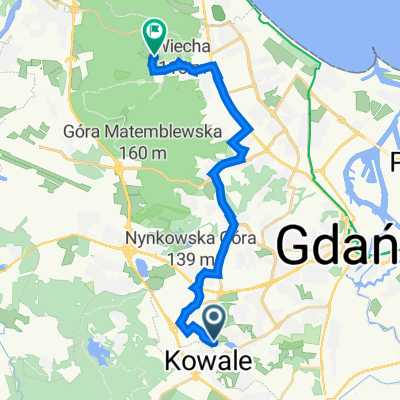 Konrada Guderskiego 16, Gdańsk do Karwieńska 3, Gdańsk Oliwa