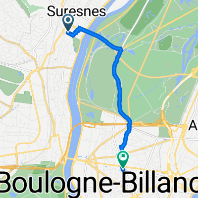 9 Rue Chevreul, Suresnes à 10 Rue de la Saussière, Boulogne-Billancourt