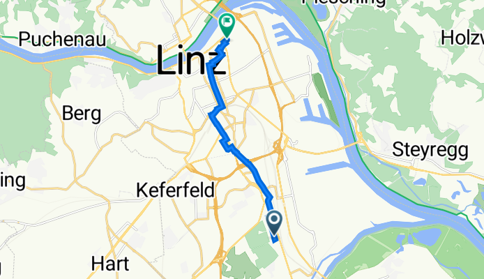 Schumannstraße 130, Linz nach Peter-Behrens-Platz 9, Linz