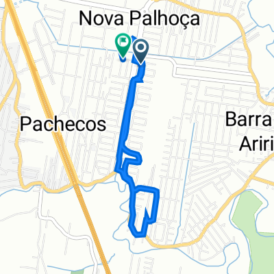 Rua Acácio Espíndola, 22, Palhoça a Rua Cecília Maria Espíndola, 15, Palhoça