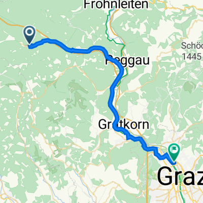 Neuhof 50 nach Körösistraße 141, Graz